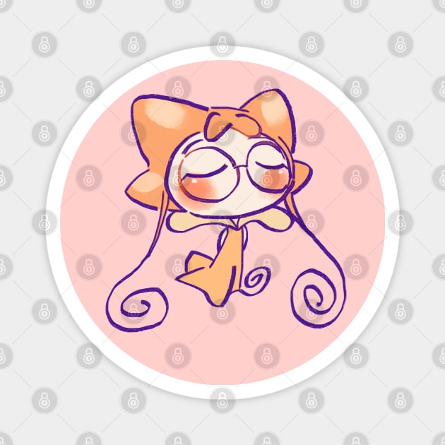 kawaii orange baby fairy rere or mimi / ojamajo magical doremi anime Magnet by mudwizard